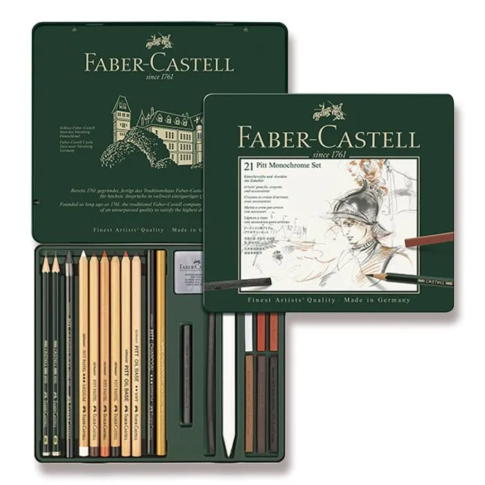 Hauptbild des Produkts Sada Faber-Castell 112976 Pitt Monochrome 21 kusů