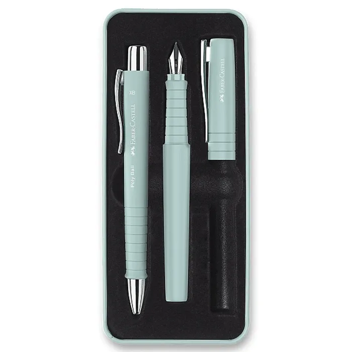 Hauptbild des Produkts Sada Faber-Castell Poly Ball plnicí pero a kuličkové pero, caribic blue