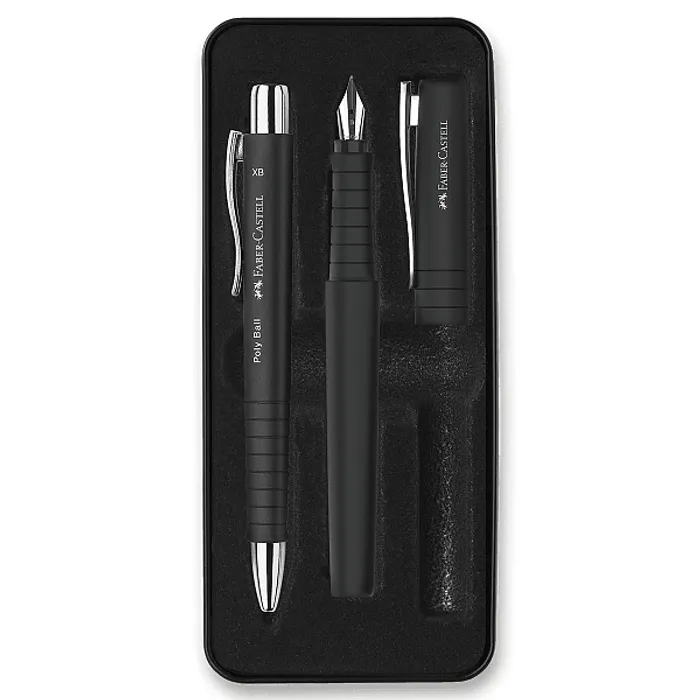 Hauptbild des Produkts Sada Faber-Castell Poly Ball plnicí pero a kuličkové pero, černá