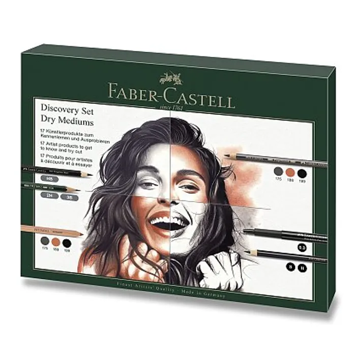 Hauptbild des Produkts Sada Faber-Castell Try-it box, suchá technika - 17 ks