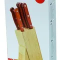 Weiteres Produktbild Küchenmesserset mit Holzgriff und Ständer