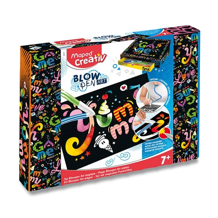 Hauptbild des Produkts Sada Maped Creativ Blowpen Art Magic Foukací pero 15 barev