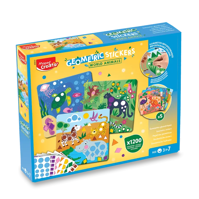 Hauptbild des Produkts Sada Maped Creativ Geometric Stickers - Samolepky zvířátka
