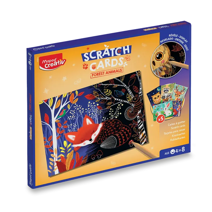 Hauptbild des Produkts Sada Maped Creativ Vyškrabávací obrázky - Lesní zvířátka
