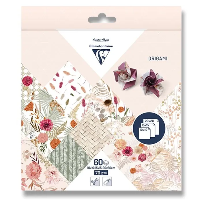 Hauptbild des Produkts Sada papírů Clairefontaine Origami Dried Flowers