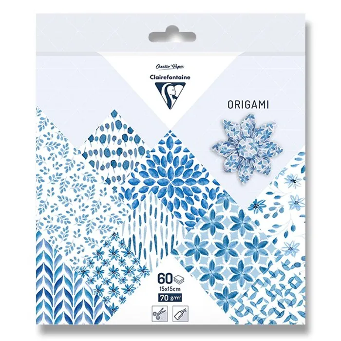 Hauptbild des Produkts Sada papírů Clairefontaine Origami Shibory, 60 listů