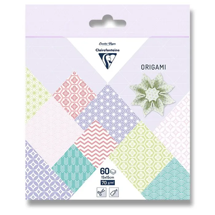 Hauptbild des Produkts Sada papírů Clairefontaine Origami Spring, 60 listů