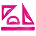 Linealset MILAN „FLEX“ flexibel, rosa