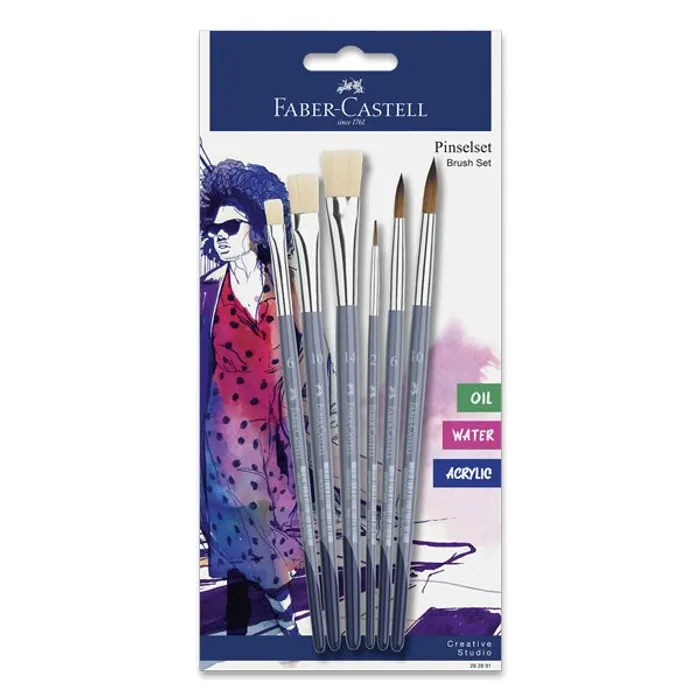Hauptbild des Produkts Sada štětců Faber-Castell Brush Set 6 ks