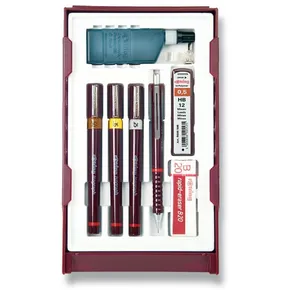 Isograph Rotring College Set 0,25, 0,35 und 0,5 mm Tuschestifte und Tikky Microbleistift