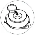Salatschale (PP) mit Dipfach im Domdeckel klar 1600ml [25 St.]