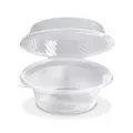 Weiteres Produktbild Salatschale (PP) mit Domdeckel klar 2200ml [25 St.]