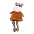 Samt-Raschel-Nilpferd, mit Sound, 31 cm, beige/grau, HipHop