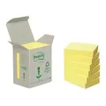 Weiteres Produktbild Haftnotiz, 38x51 mm, 100 Blatt, recycelt, 3M POSTIT, gelb