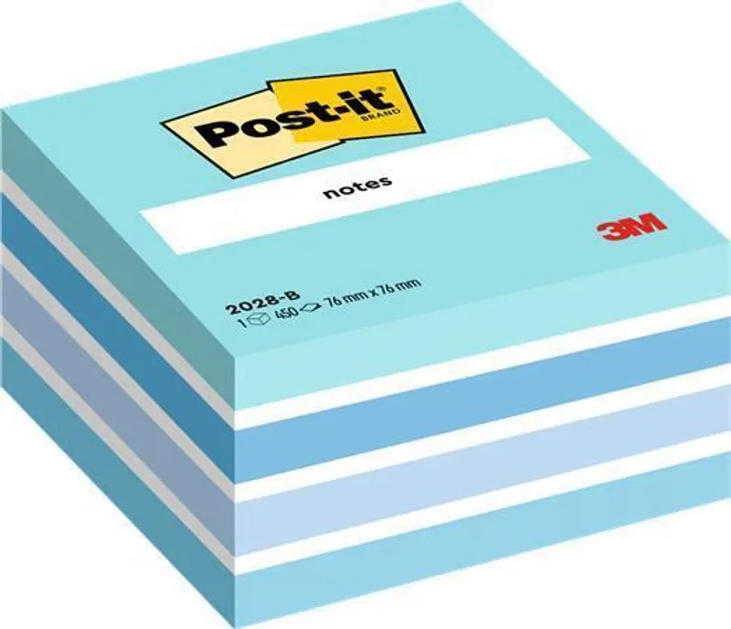 Hauptbild des Produkts Samolepící bloček, 76x76 mm, 450 lístků, 3M POSTIT, modrý