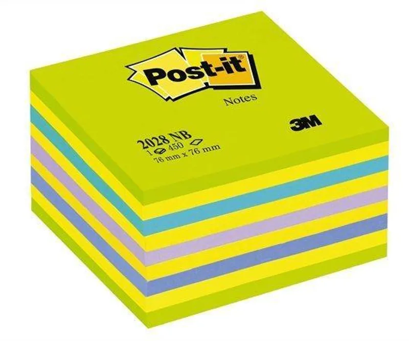 Hauptbild des Produkts Samolepící bloček, 76x76 mm, 450 lístků, 3M POSTIT, zelený