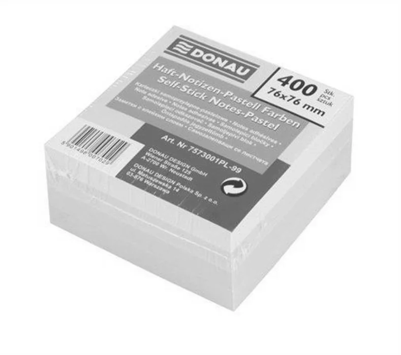 Hauptbild des Produkts Samolepicí bloček, 76x76 mm, 4x100 lístků, DONAU
