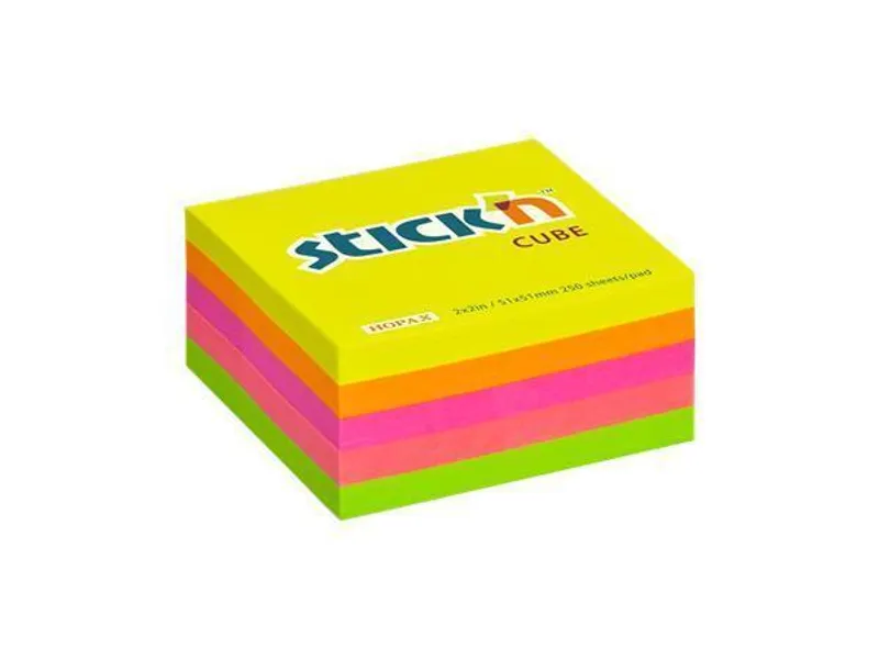 Hauptbild des Produkts Samolepicí bloček Hopax Stick’n Neon Notes 51 × 51 mm, 250 listů