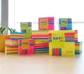 Selbstklebender Notizblock Hopax Stick'n Neon Notes 76 × 76 mm, 400 Blatt