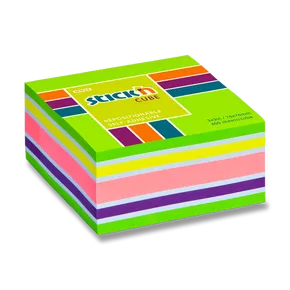 Selbstklebender Notizblock Hopax Stick'n Notes Neongrün