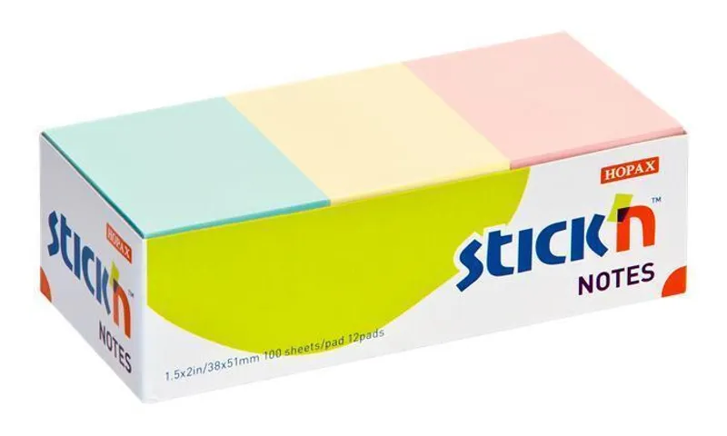 Hauptbild des Produkts Samolepicí bločky Hopax Stick’n Notes 38 x 51 mm, pastelové