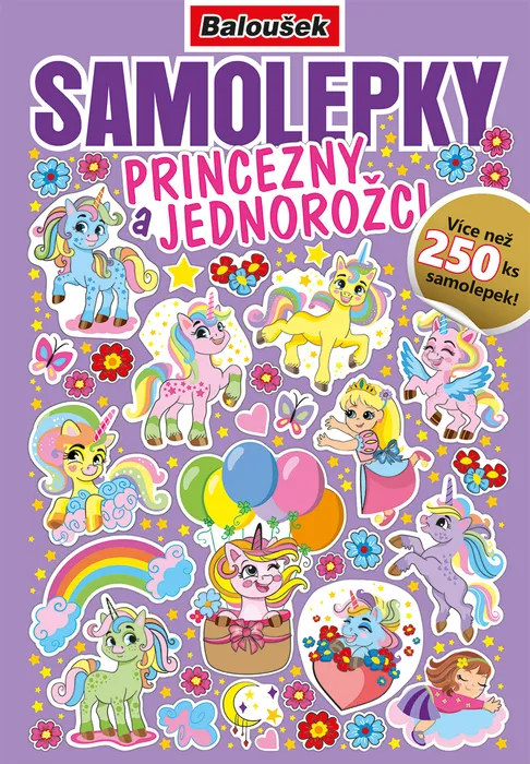 Hauptbild des Produkts Samolepkový sešit - Princezny a jednorožci