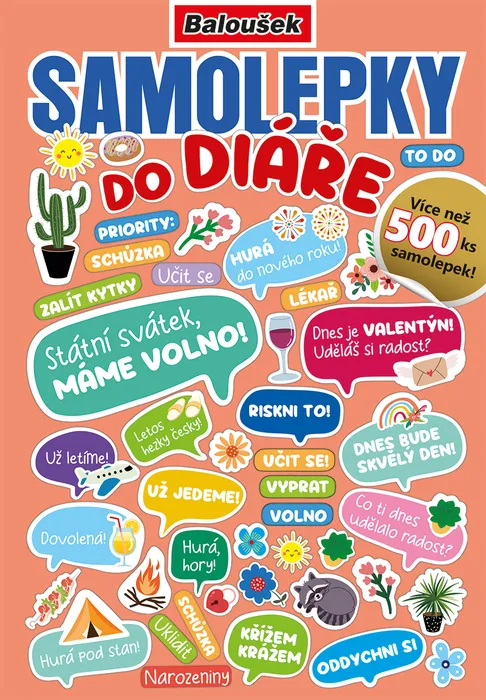 Hauptbild des Produkts Samolepkový sešit - Samolepky do diáře