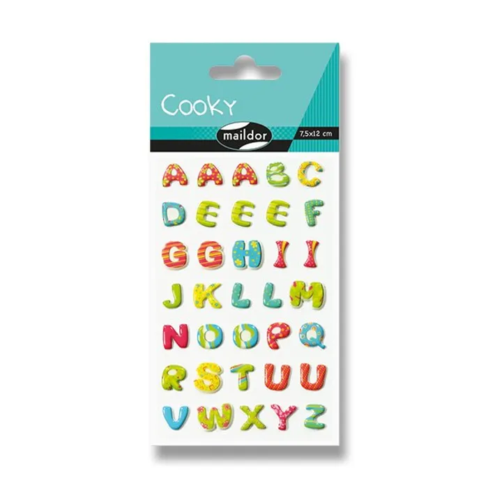 Hauptbild des Produkts Samolepky Maildor 3D Cooky Abeceda
