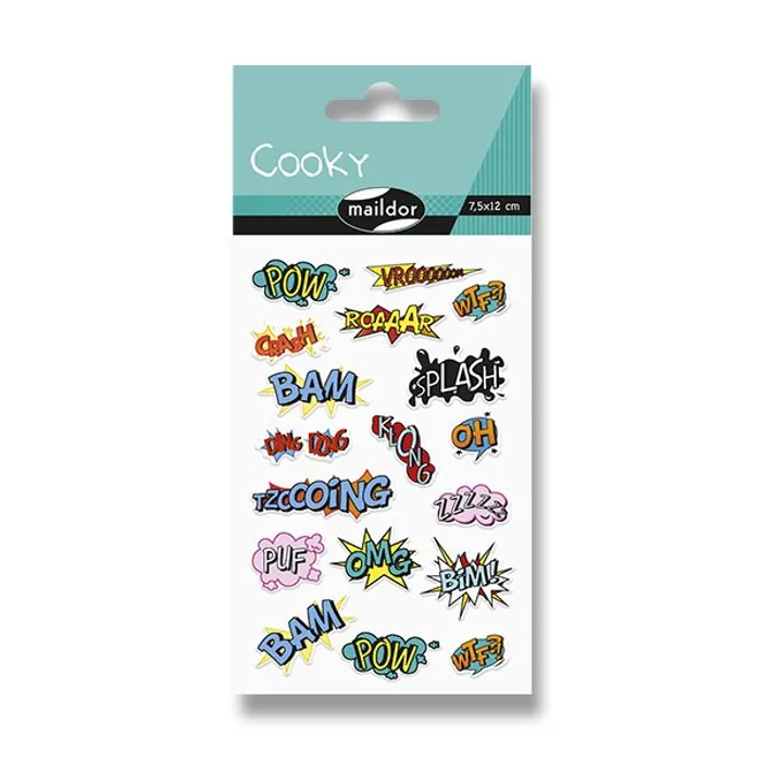 Hauptbild des Produkts Samolepky Maildor 3D Cooky Komiks