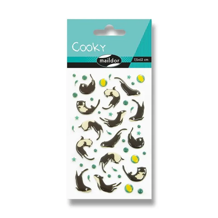 Hauptbild des Produkts Samolepky Maildor 3D Cooky Vydry