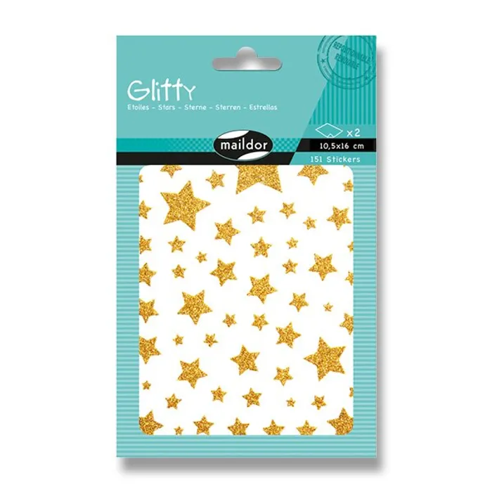 Hauptbild des Produkts Samolepky Maildor Glitty Hvězdy