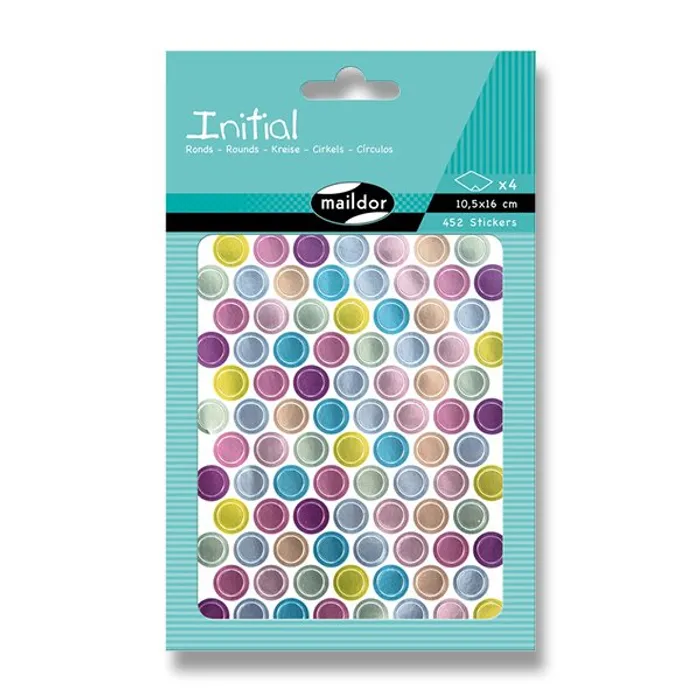 Hauptbild des Produkts Samolepky Maildor Initial Metallic Kolečka