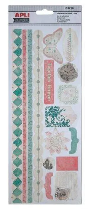 Hauptbild des Produkts Samolepky, scrapbooking, APLI, "Vintage"