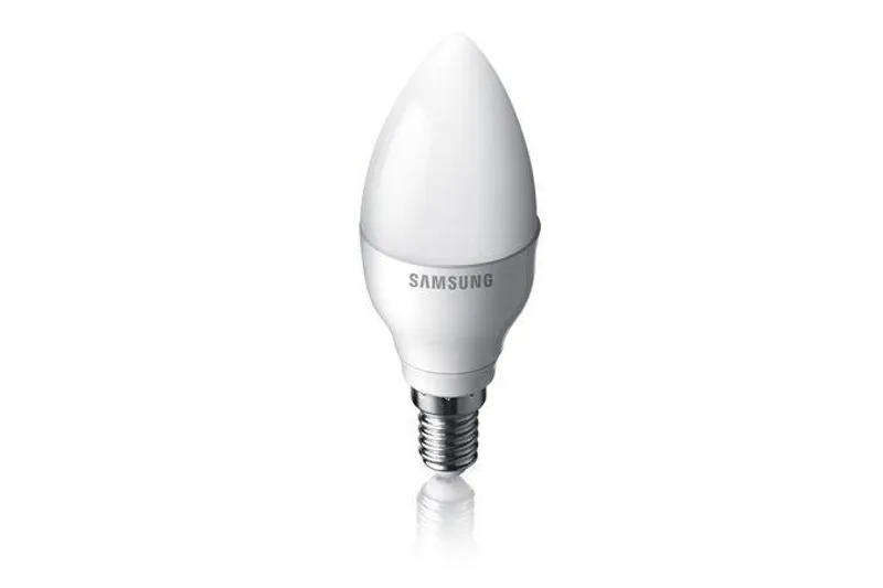 Hauptbild des Produkts Samsung B35 E14 2700K 3.2W. Barva: stříbrná, bílá, Světlá barva: Teplá bílá. Třída energet