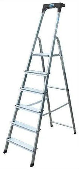 Hauptbild des Produkts Schůdky, 6 schodů, hliníkové, KRAUSE "Safety"