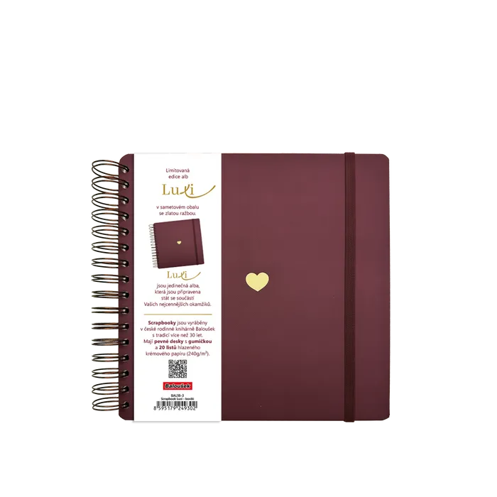 Hauptbild des Produkts Scrapbook Luxi - 210x210 - lamino - bordó