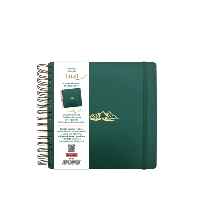 Hauptbild des Produkts Scrapbook Luxi - 210x210 - lamino - lahvově zelená