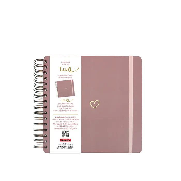 Hauptbild des Produkts Scrapbook Luxi - 210x210 - lamino - starorůžová