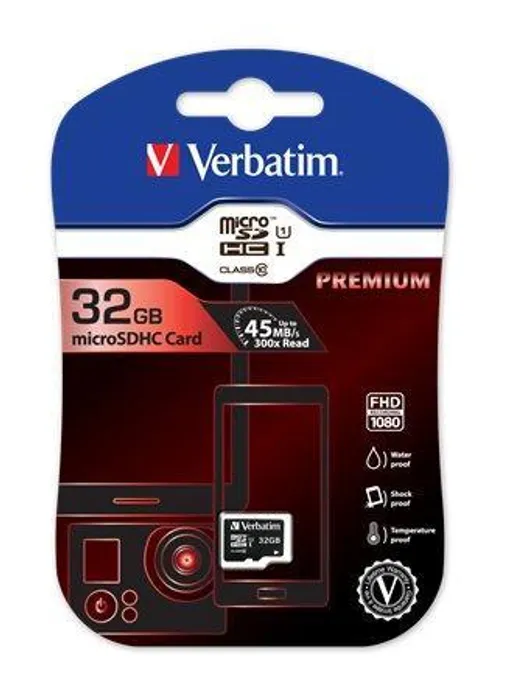 Hauptbild des Produkts SecureDigital SDHC 32GB micro paměťová karta , Class 10, Verbatim