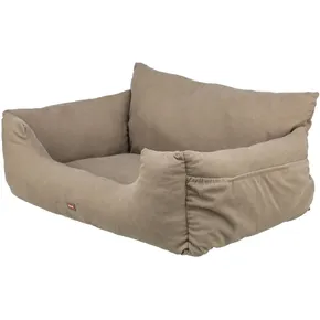 Autokissen / Liege Double, 80 x 60 x 35 cm, grau-beige