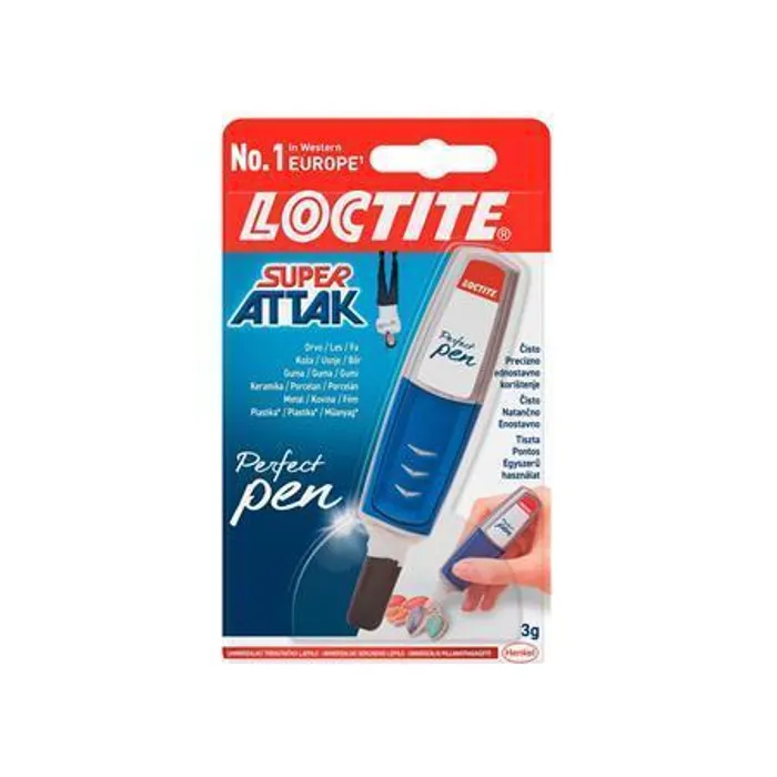 Hauptbild des Produkts Sekundové lepidlo "Loctite Super Attak Perfect Pen", 3 g, HENKEL