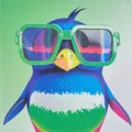 Weiteres Produktbild "Animal" Notizbuch, A4, liniert mit Rand, 40+2 Blätter, Pinguin, MITAMA 62744-90119