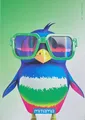 "Animal" Notizbuch, A4, liniert mit Rand, 40+2 Blätter, Pinguin, MITAMA 62744-90119