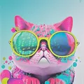 Weiteres Produktbild Notizbuch "Animal", A4, liniert mit Rand, 40+2 Blätter, Katze, MITAMA 62744-90115