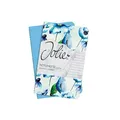 Notizbuch "Jolie", blau/Blumen, A6, liniert, 32 Blätter, SIGEL