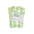 Notizbuch "Jolie", grün/Blätter, A6, liniert, 32 Blätter, SIGEL