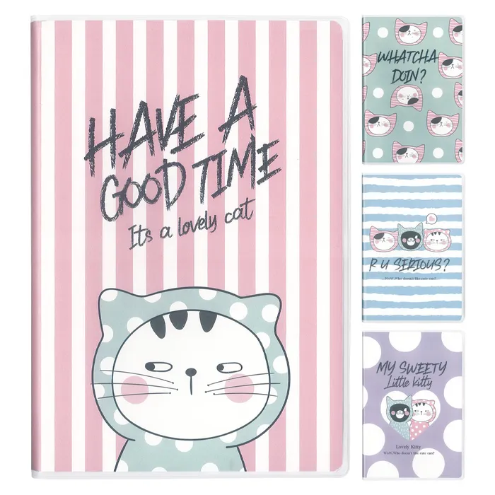 Hauptbild des Produkts Sešit linkovaný A5 / 72 listový M&G s PVC obalem So Many Cats Pastel (4 designy)