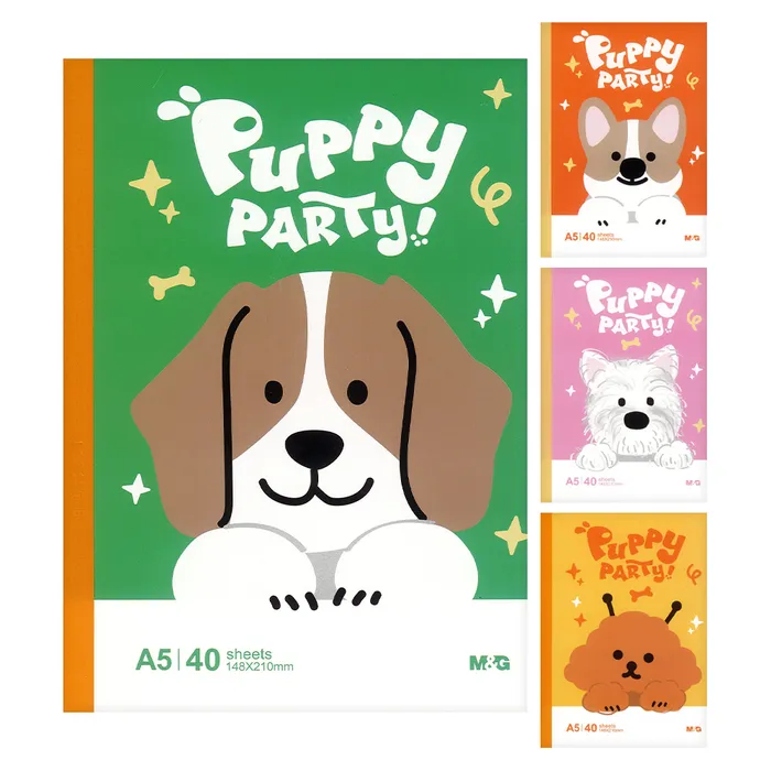 Hauptbild des Produkts Sešit linkovaný A5 M&G Puppy Party! (4 designy)