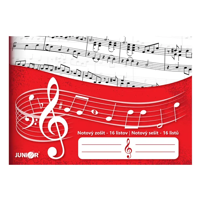 Hauptbild des Produkts Sešit notový - 16 listový - JUNIOR
