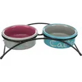 Weiteres Produktbild Set Keramikschalen mit Ständer 2 × 0,3 l / o 12 cm hellgrau/dunkelrosa/hell mod